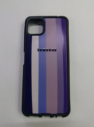 [104316] TPU Rigido estampado (Fb) Samsung A22 5G Rayas azul oscuro