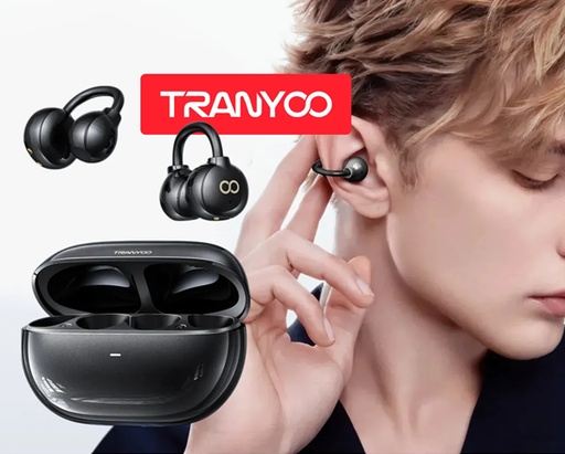[6970791129546] Auricular Deportivo Clip Ear BT V5.3 ANC Tranyoo OWS T-M5
