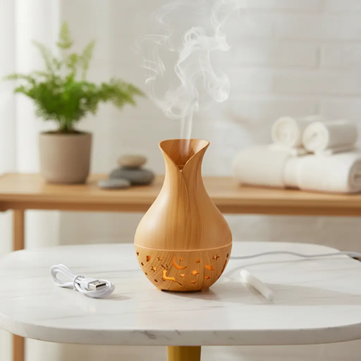 [7898558500362] Aromatizador Humidificador Ultrasonico con Luz 200ml HMF-91081