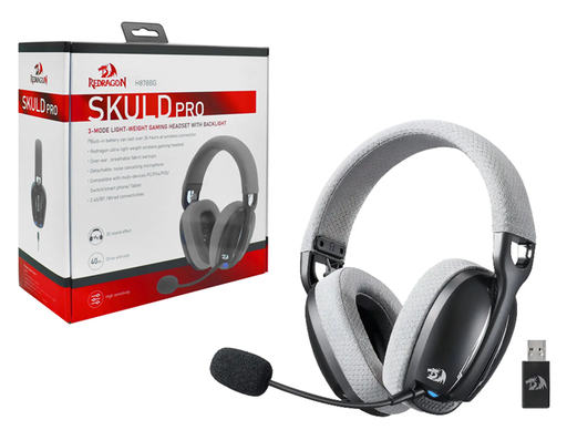 [6950376725059] Auricular Inalambrico Gamer Redragon H878BG Skuld Pro Negro