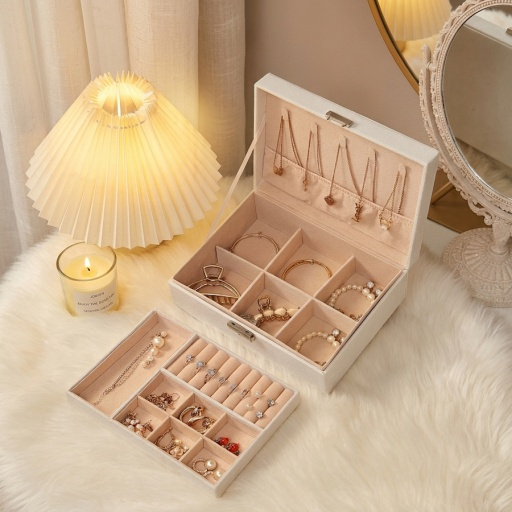 [LD-1019] Caja Organizadora para Joyas con Llave (23x17x9cm)
