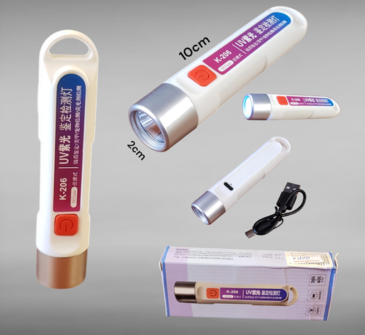 [7769528978637] Linterna UV Recargable K-206