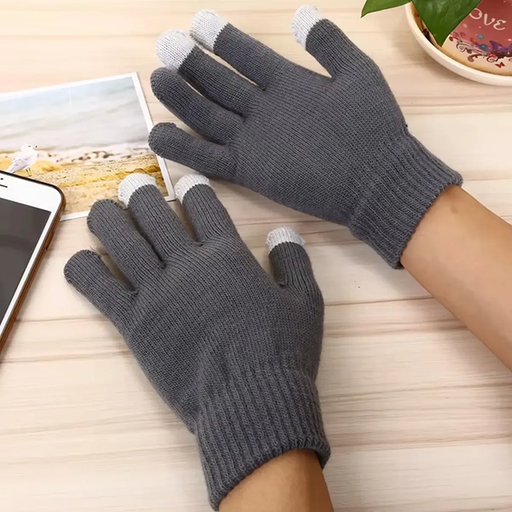 [7769528982054] Guantes de Invierno Liso Adulto con Tactil (colores surtidos)