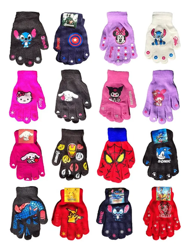 [505496] Guantes de Invierno Infantil Personajes