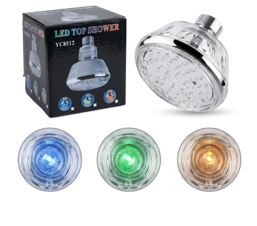 [YC8512] Flor Ducha con Luz segun Temperatura