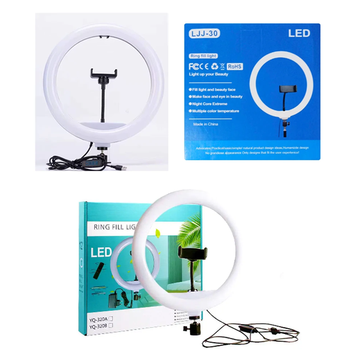 [6290132588062 618447] Aro Led Profesional 30cm Tactil LJJ-30