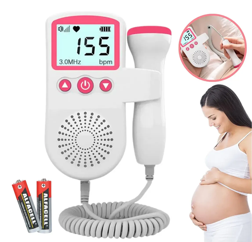 [7170259384466] Doppler Fetal Detector de Latidos Digital JSL-T501 a Pila (AA no incluidas)