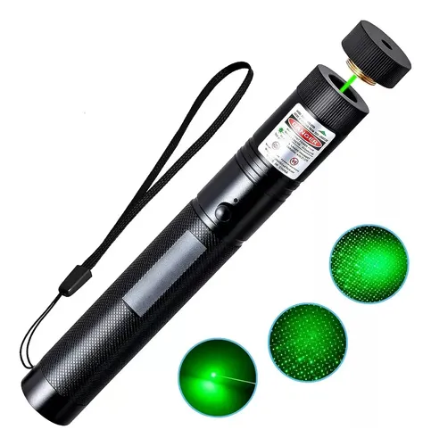[7769528985734] Puntero Laser Verde Multipunto 100mw Bateria y Cargador con Llave