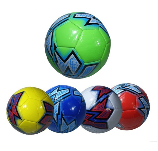[0727373371390] Pelota de Futbol N°5 Rayos de Colores (sin garantia)