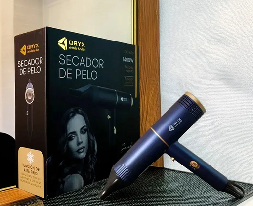 [7769528989756] Secador de Pelo Profesional 1400w 2 Velocidades Oryx OR-1650