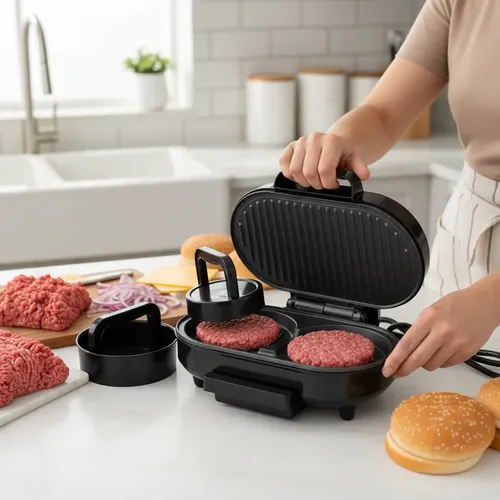 [7769528974776] Hamburguesera Electrica Doble 750w Oryx OR-1500