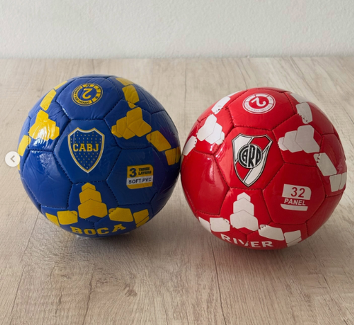 [505640] Pelota de Futbol N°5 River - Boca Hexagonos (sin garantia)