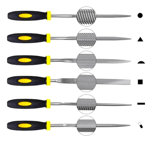 [7179441234428] Set Limas de Precision 6pcs