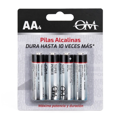 [0727373365153] Pilas Alcalinas AA en Blister x4 Om