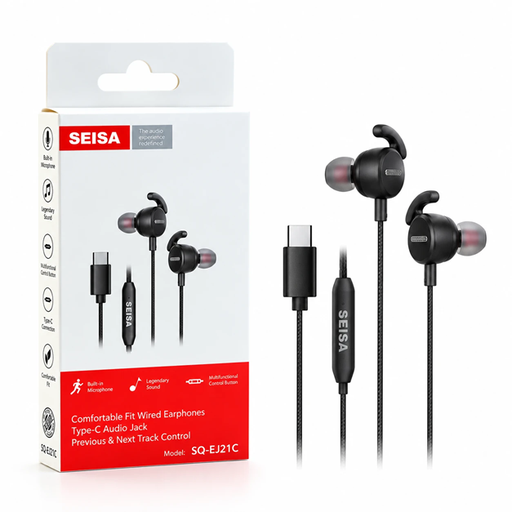 [6290132596920] Auricular Intra Manos Libres Tipo C Seisa SQ-EJ21C