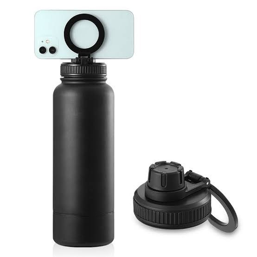 [71779441236576] Botella Termica Acero Inoxidable Doble Pico con Soporte Magnetico Magsafe 700ml