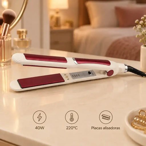[HT-522] Planchita de Pelo Ceramica Rizadora 2 en 1 40W 220° HT-522