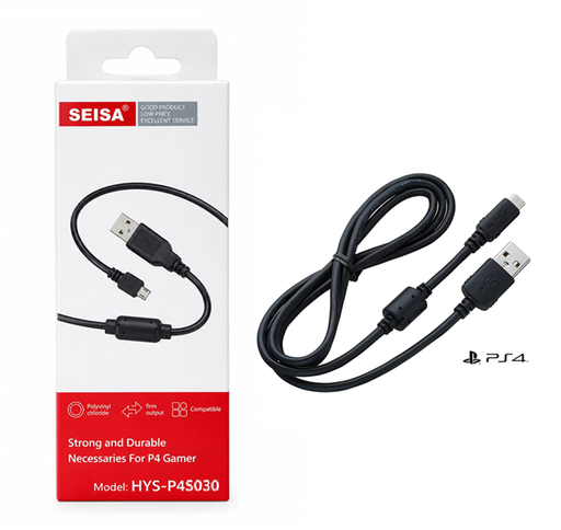 [6290132557907] Cable de Carga para Joystick de PS4 3m Seisa HYS-P4S030