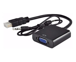 [502866 RC1611 ADP-6723] Adaptador Conversor HDMI a VGA con Cable Auxiliar