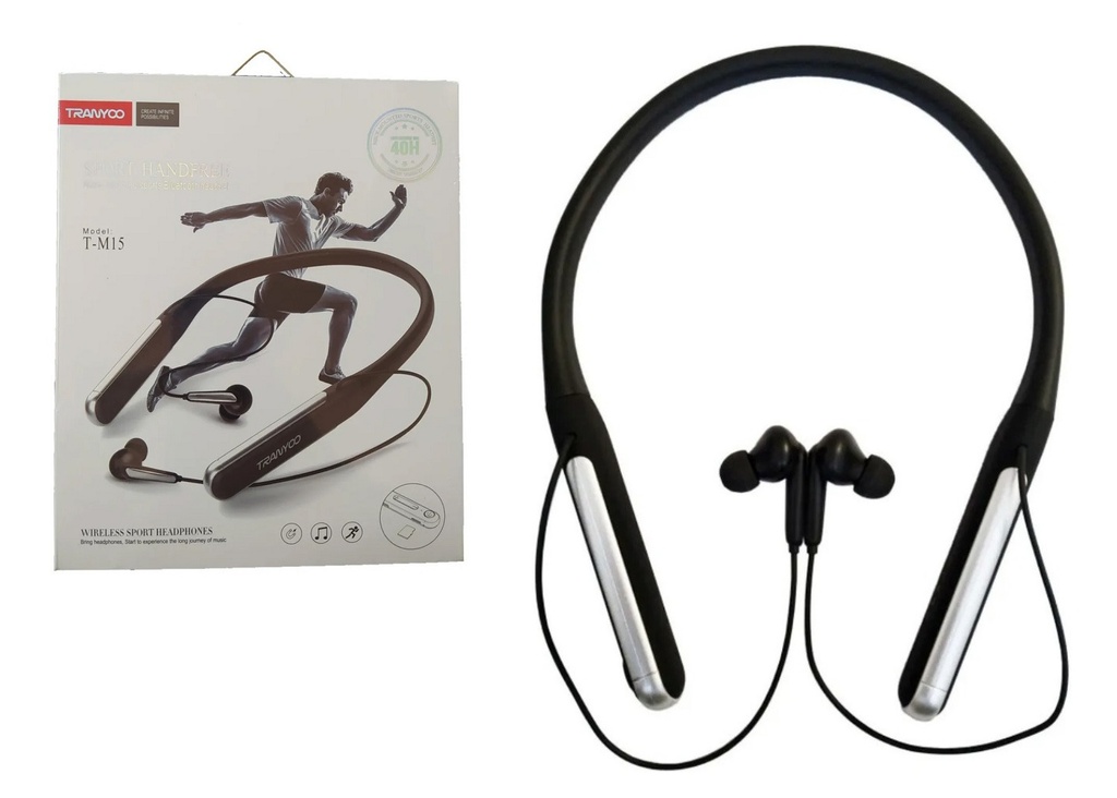 [6970791124350] Auricular Deportivo Bluetooth V5.0 Tranyoo T-M15