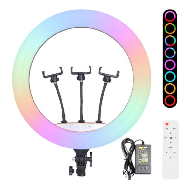 [6290132577530 HX-MJ45] Aro Led RGB con Fuente y Controladora 45cm MJ45