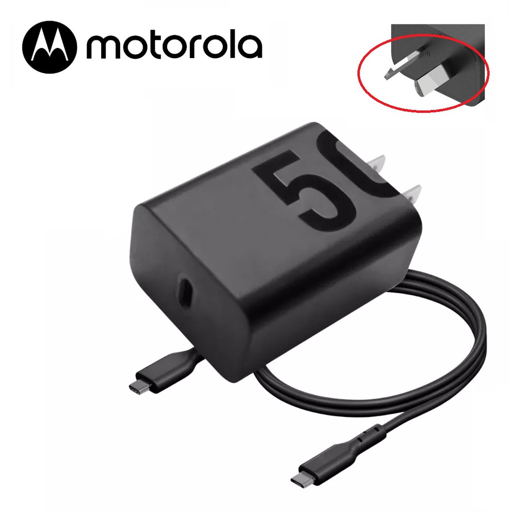 [6955226408649] Kit Cargador 2 en 1 Motorola 50W Tipo C