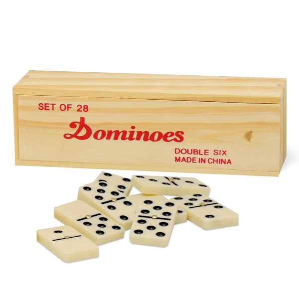 [6901414980039 4807D] Juego de Mesa Domino 28pcs Caja Madera