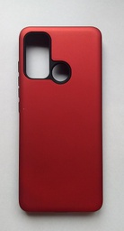 [104564] TPU Rigido Liso Soft Motorola G60 / G40 Fusion Rojo Metalizado