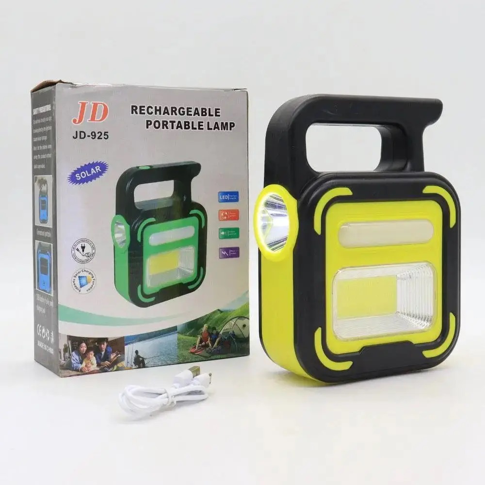 [6992205298273] Linterna Led Recargable Solar Lateral COB Power Bank JD-925