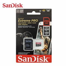 [619659188542] Micro SD Sandisk Extreme Pro 256gb 200MB/s