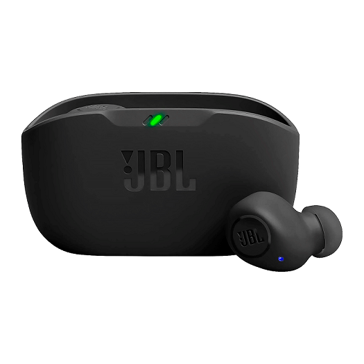 [6925281953521] Auricular Bluetooth 5.2 Doble JBL Wave Buds con Base Cargadora Negro (ORIGINAL)