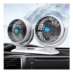 [6092132581964] Ventilador de Auto 12v / 24v Doble Turbina 6&quot; 360° SQ-X788