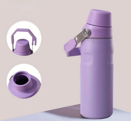 [504455] Botella Termica Doble Tapa con Manija 1000ml (Lila)
