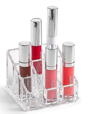 [6988215748099] Organizador Maquillaje Acrilico (9 compartimientos)