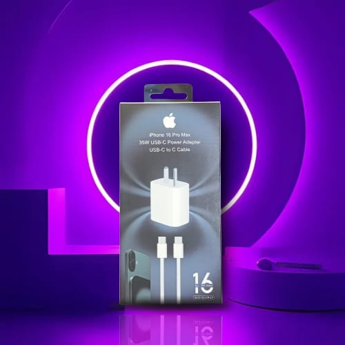[194252156926] Kit Cargador 2 en 1 Iphone 16 Pro Max 35W Usb C (toma argentina)