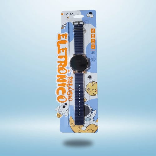 [EZ-B09] Reloj Pulsera Digital Engomado Redondo
