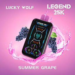 [5060521438022] Vaper Vapeador Electronico Lucky Wolf 25000 Puff (Uva)