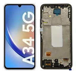 [504841] Modulo Samsung A34 5G / A346 con marco negro (INCELL)
