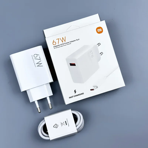 [6934177744815] Kit Cargador Xiaomi 67W Usb a Usb C (toma europea) replica caja con detalle
