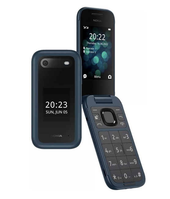 [6438409076281] Celular Nokia 2660 Flip Dual Sim 2.8&quot; (Azul) 4G
