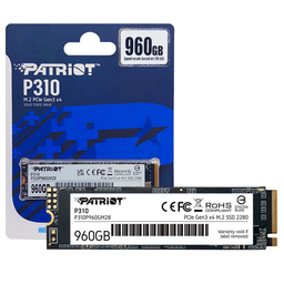 [0814914029053] Disco de Estado Solido SSD Patriot P310 M.2 960gb PCie Gen3