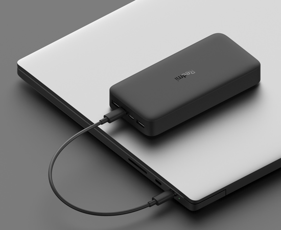 [6934177716874] Power Bank Xiaomi Redmi 20000mAh 18W 2 Usb + 2 PD + Tipo C