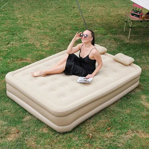[ICO-160913] Colchon Inflable de 2 Plazas con Inflador Automatico (198x150x40cm)