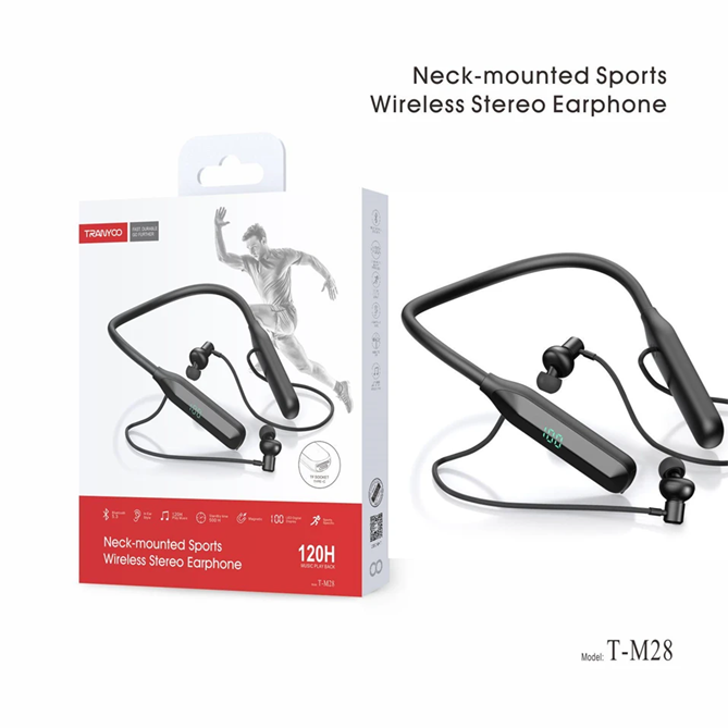 [6970791128617] Auricular Deportivo Bluetooth V5.0 Tranyoo T-M28