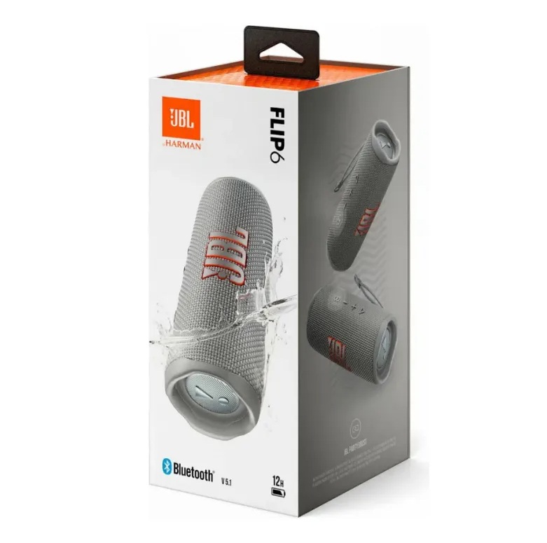 [6925281993091] Parlante Portatil Bluetooth JBL Flip 6 Gris (ORIGINAL)