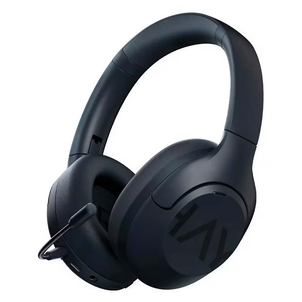 [6971664934847] Auricular Vincha Bluetooth Haylou S30 Pro Hybrid con microfono y cancelacion de ruido Azul oscuro