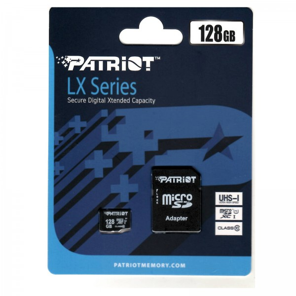 [0815530018544] Micro SD 128gb Patriot LX Series clase 10