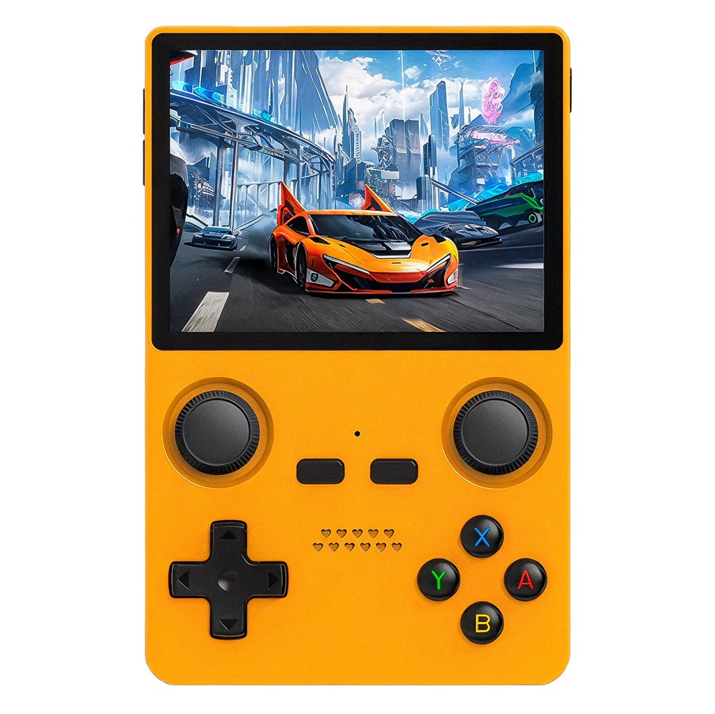 [6971154278017] Consola de Juegos Portatil Powkiddy X35S 128gb 3.5&quot; Multiplataforma Naranja