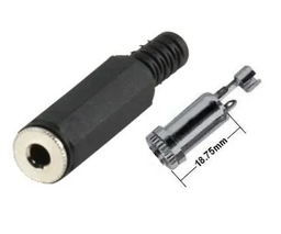 [500664] Conector Jack 3,5 mono plastico para armar